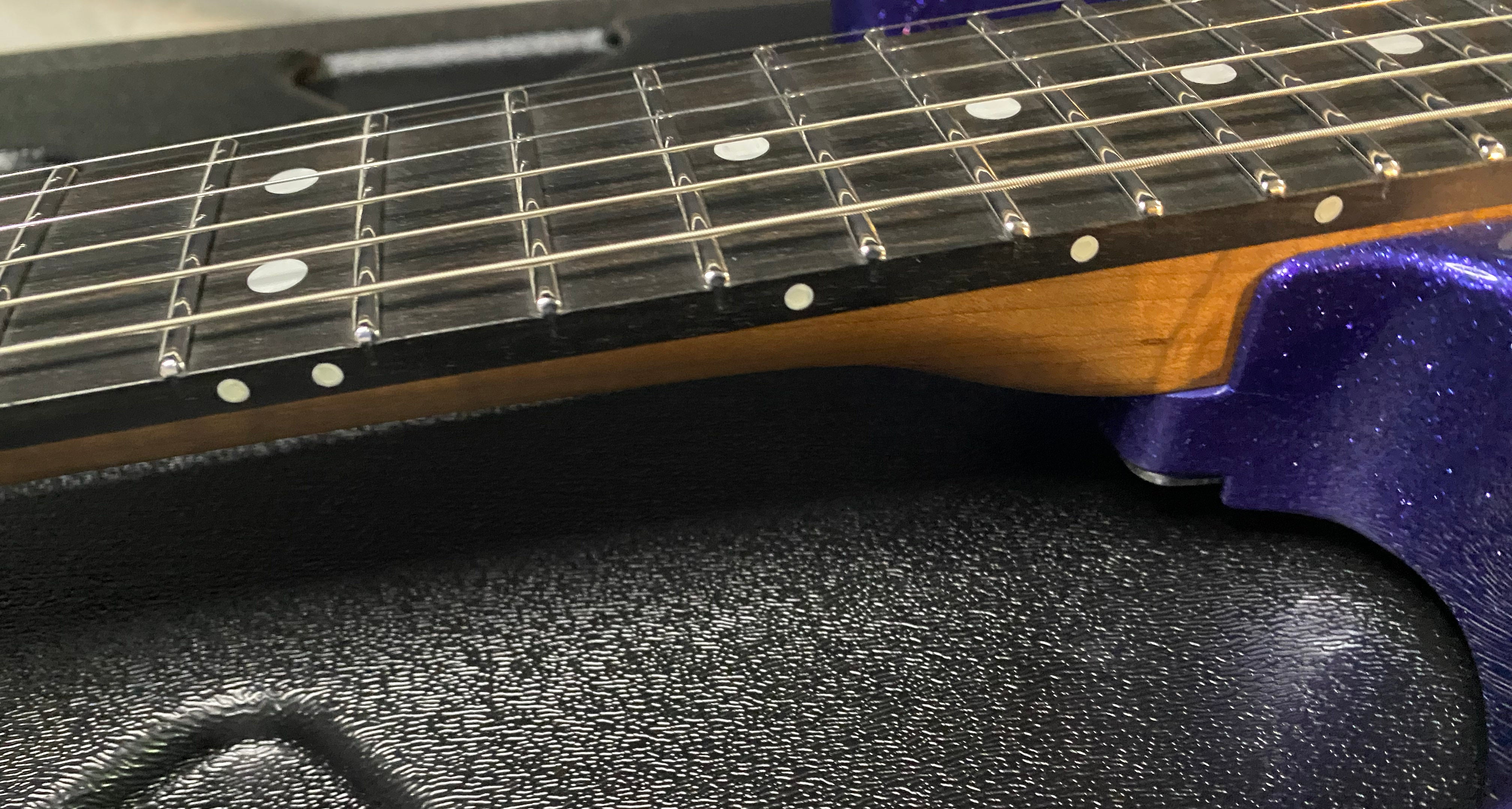 NEW ! Jackson Custom Shop Dinky HSH - Roasted Maple Fretboard - DK - Purple Sparkle - Authorized Dealer - 8.35 lbs - G06855