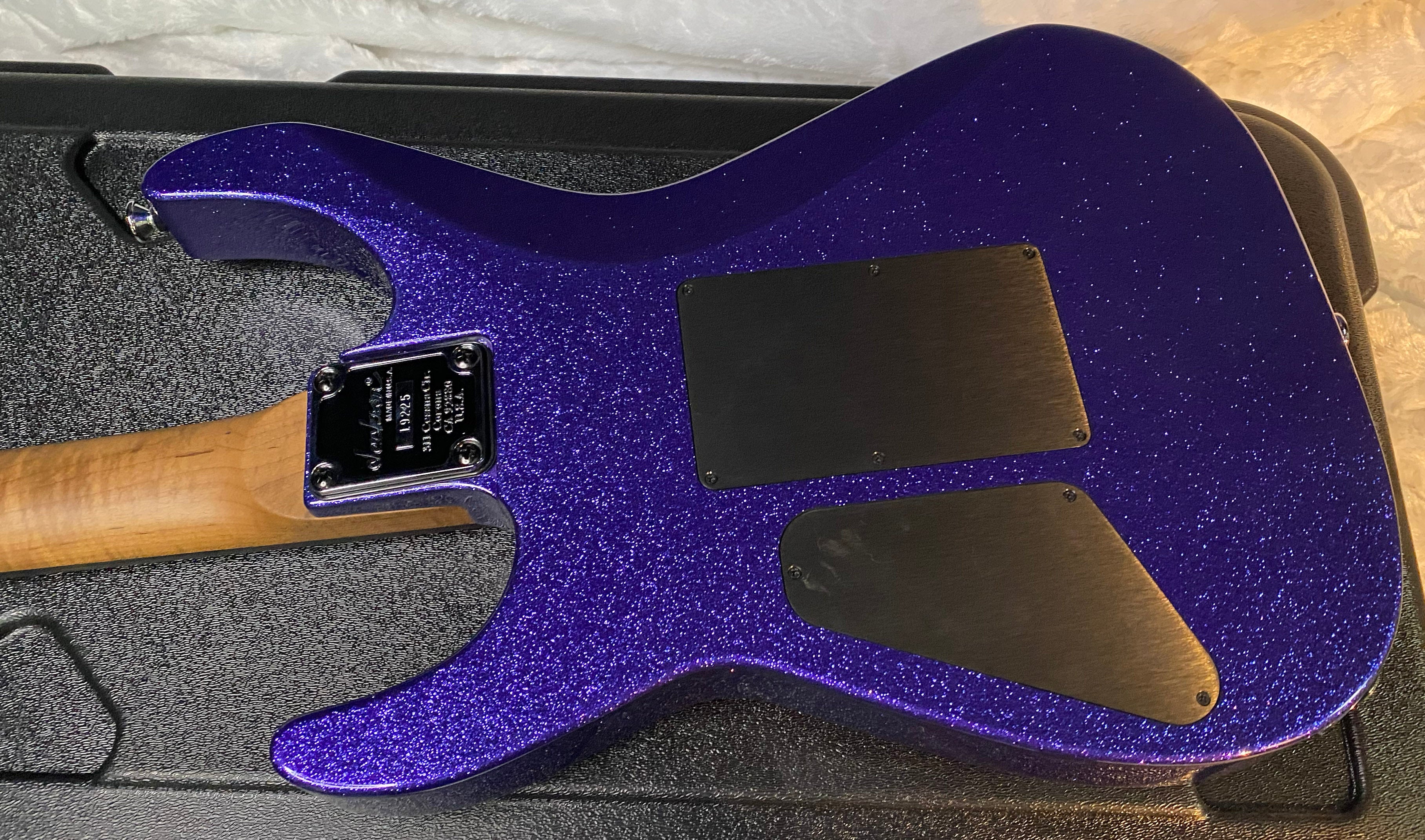 NEW ! Jackson Custom Shop Dinky HSH - Roasted Maple Fretboard - DK - Purple Sparkle - Authorized Dealer - 8.35 lbs - G06855