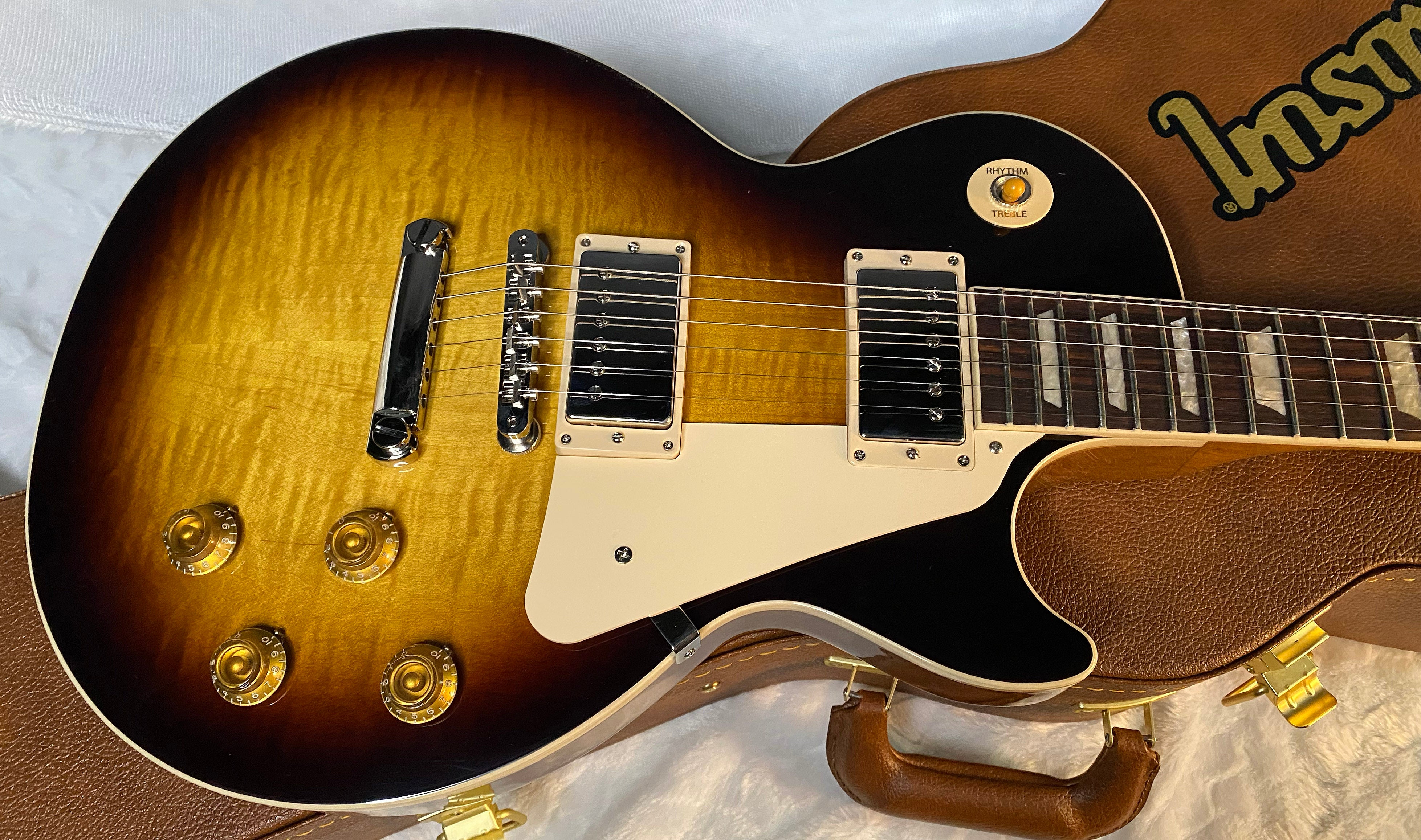 NEW! ! Gibson Les Paul 50's Standard - Tobacco Sunburst - Beautiful Flame Maple Top - Authorized Dealer - 9.1 lbs - G06085