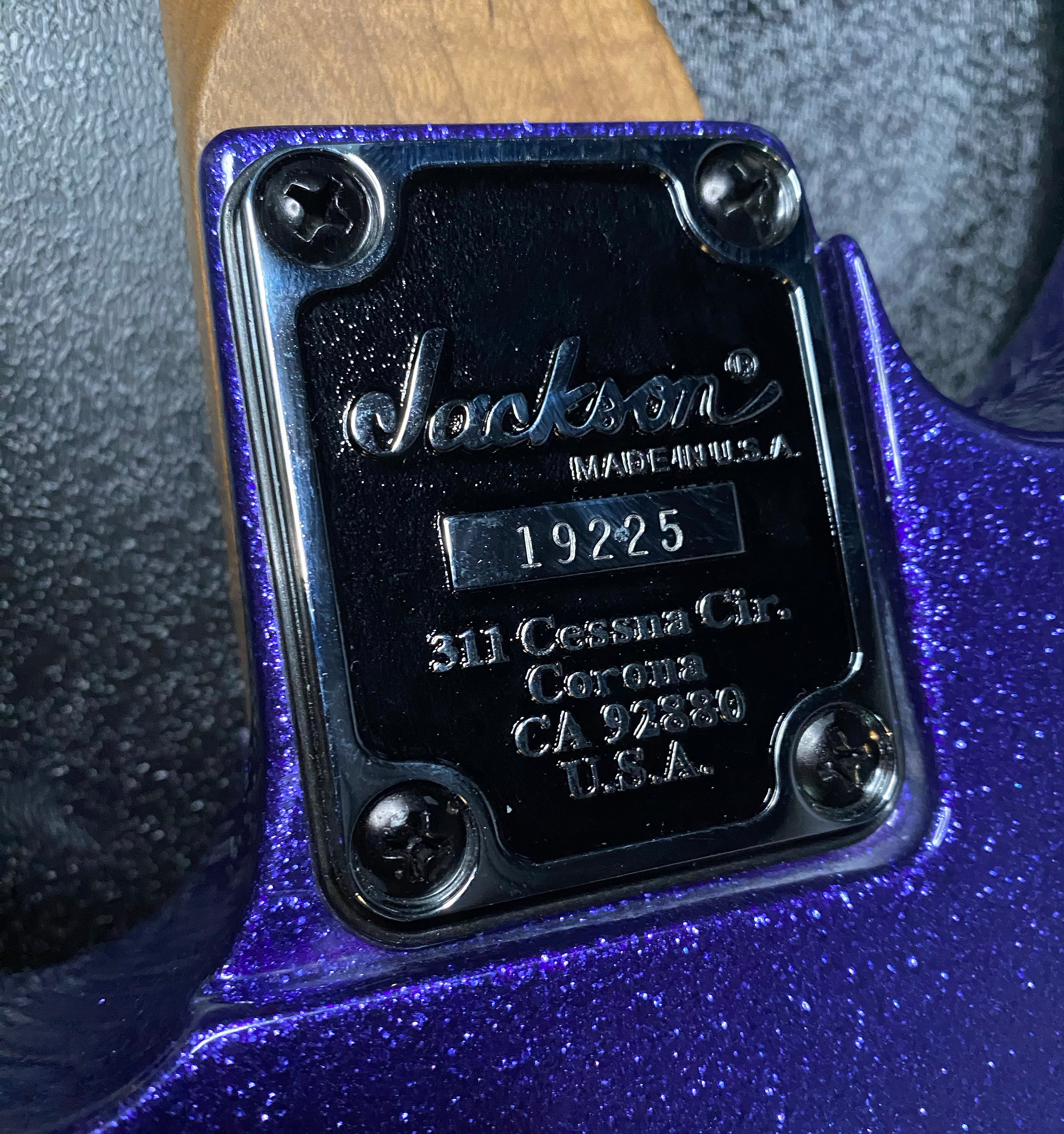 NEW ! Jackson Custom Shop Dinky HSH - Roasted Maple Fretboard - DK - Purple Sparkle - Authorized Dealer - 8.35 lbs - G06855