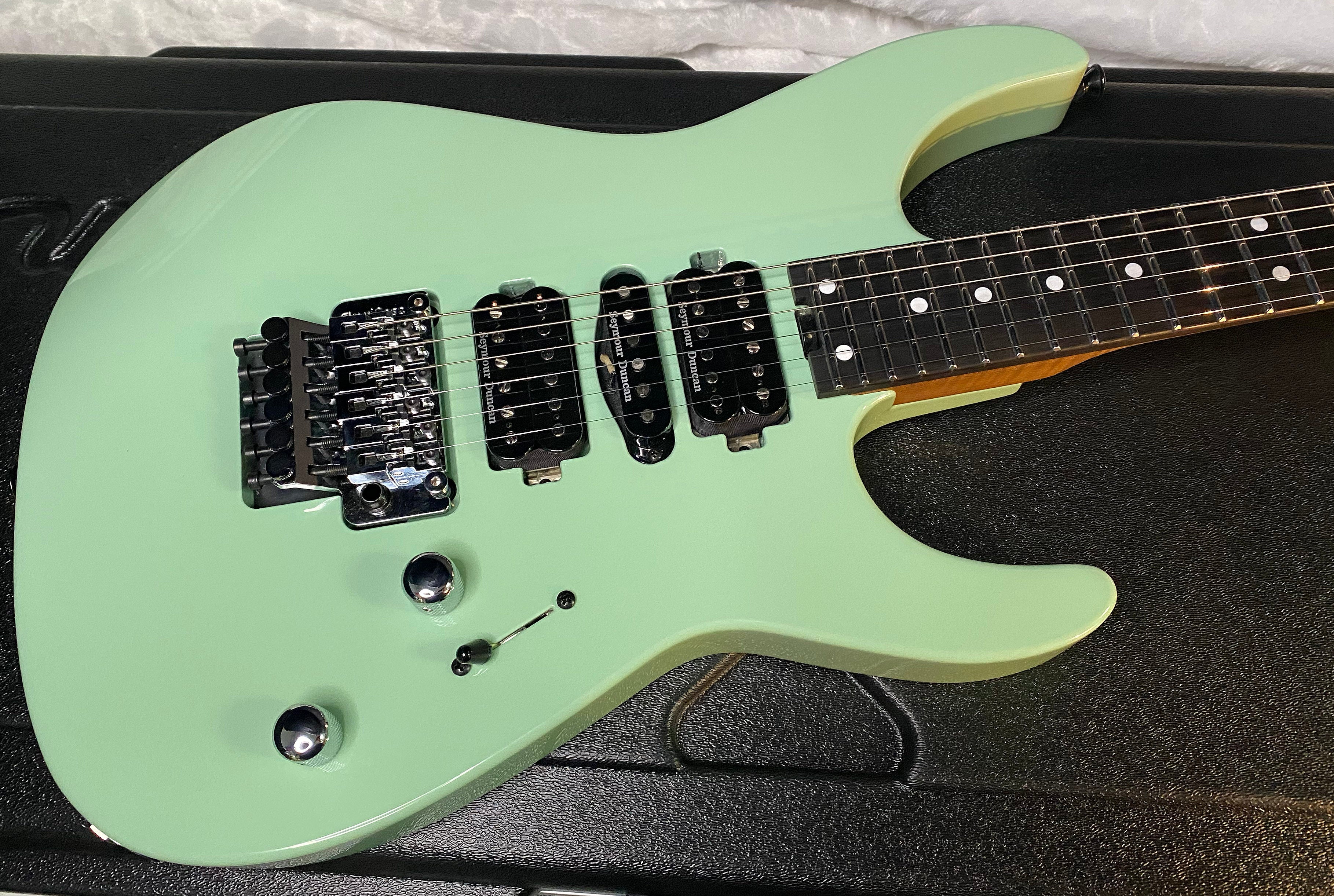 NEW ! Jackson Custom Shop Dinky HSH - Roasted Maple Neck & Ebony Fretboard - DK - Surf Green - Authorized Dealer - 8.1 lbs - G06853