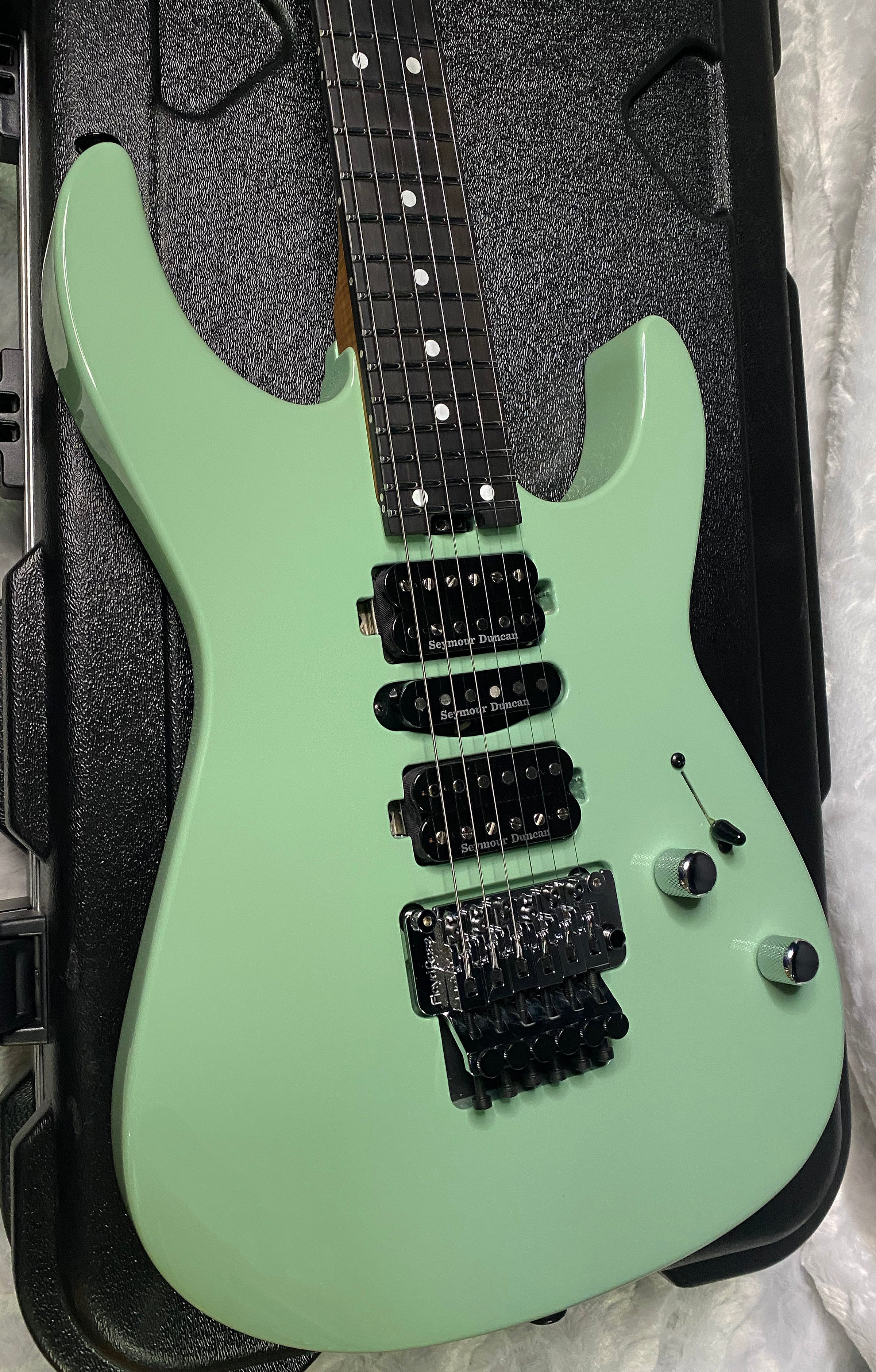 NEW ! Jackson Custom Shop Dinky HSH - Roasted Maple Neck & Ebony Fretboard - DK - Surf Green - Authorized Dealer - 8.1 lbs - G06853