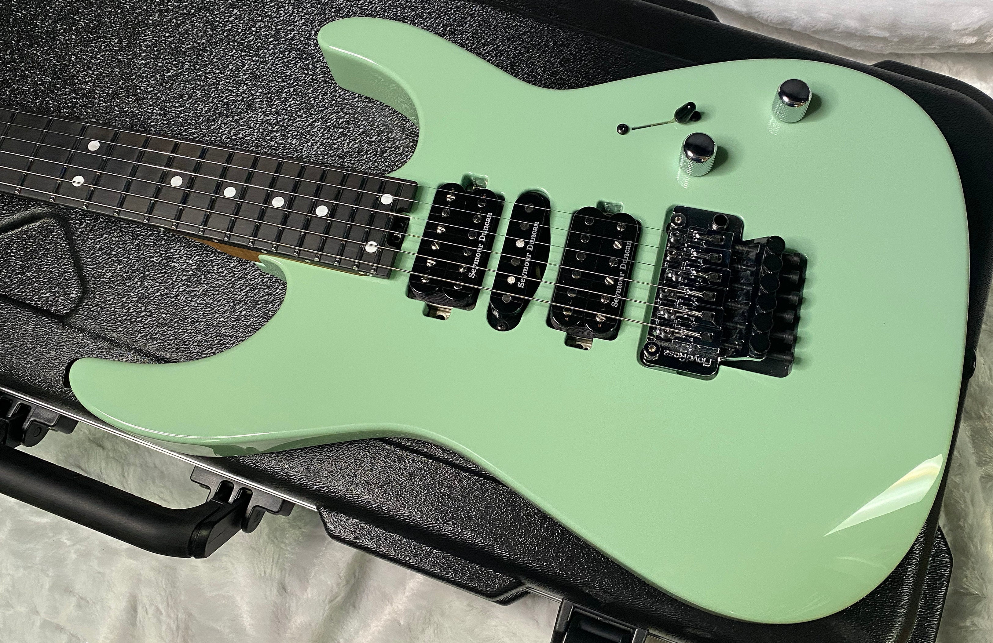 NEW ! Jackson Custom Shop Dinky HSH - Roasted Maple Neck & Ebony Fretboard - DK - Surf Green - Authorized Dealer - 8.1 lbs - G06853