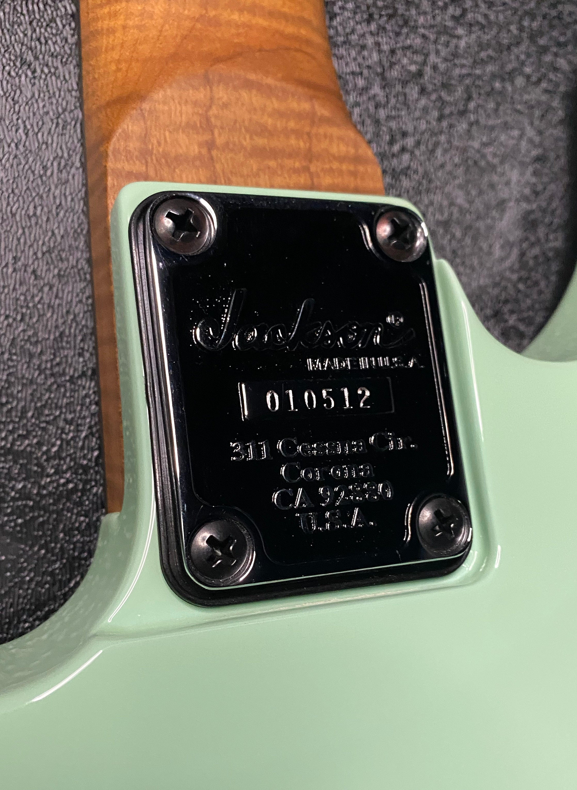 NEW ! Jackson Custom Shop Dinky HSH - Roasted Maple Neck & Ebony Fretboard - DK - Surf Green - Authorized Dealer - 8.1 lbs - G06853