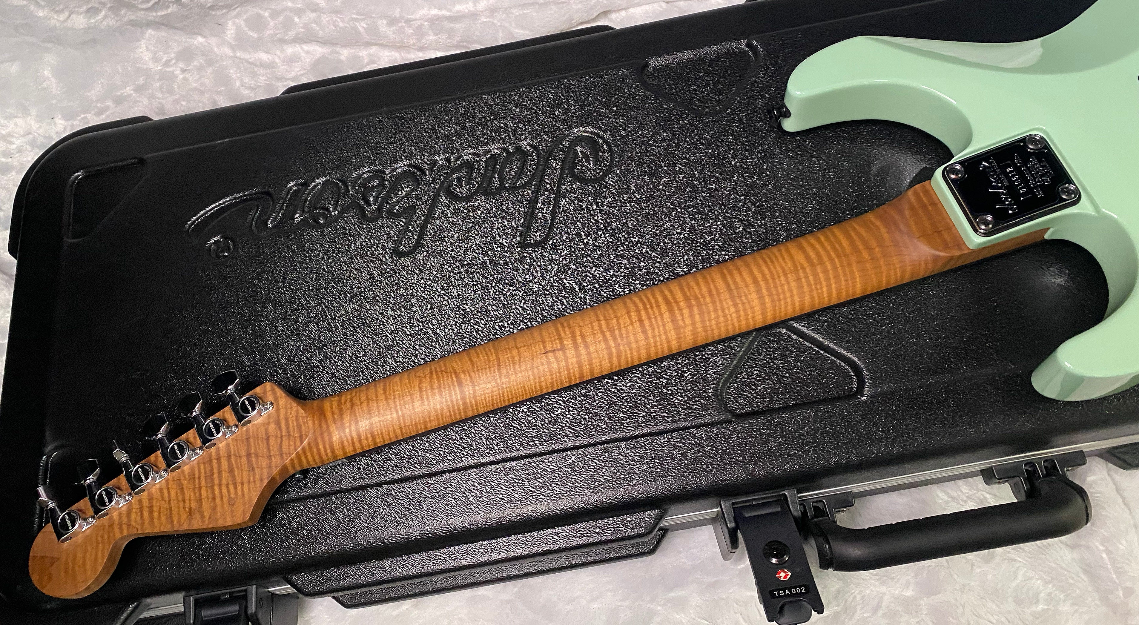 NEW ! Jackson Custom Shop Dinky HSH - Roasted Maple Neck & Ebony Fretboard - DK - Surf Green - Authorized Dealer - 8.1 lbs - G06853