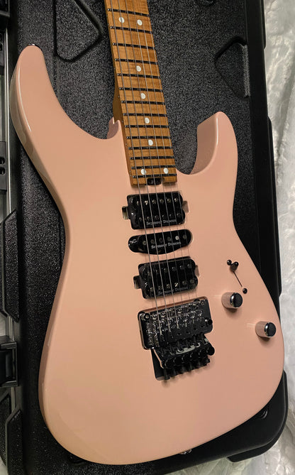 NEW ! Jackson Custom Shop Dinky HSH - Roasted Maple Neck & Fretboard - DK - Shell Pink - Authorized Dealer - 8.1 lbs - G06854