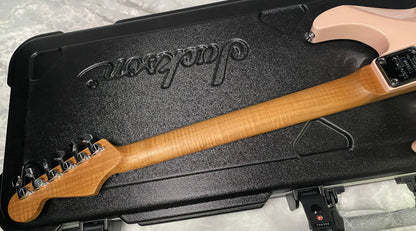 NEW ! Jackson Custom Shop Dinky HSH - Roasted Maple Neck & Fretboard - DK - Shell Pink - Authorized Dealer - 8.1 lbs - G06854