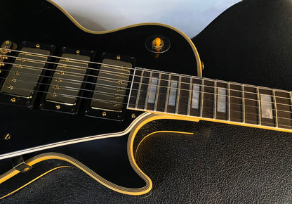 NEW! Gibson Custom Shop Historic 3-Pickup '57 Les Paul Custom Black Beauty Reissue - Ebony VOS - Authorized Dealer - Only 9.45 lbs! G06071