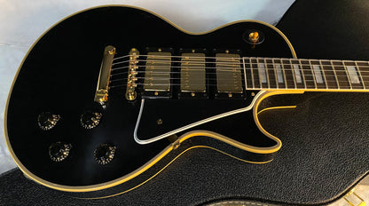 NEW! Gibson Custom Shop Historic 3-Pickup '57 Les Paul Custom Black Beauty Reissue - Ebony VOS - Authorized Dealer - Only 9.45 lbs! G06071
