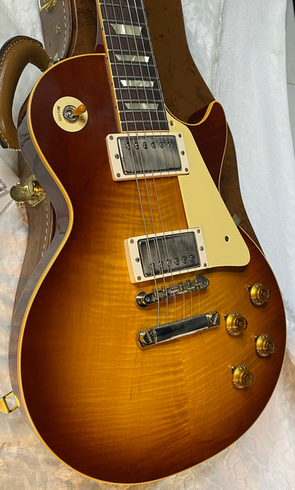 NEW ! Gibson Custom Shop 1959 Les Paul - Iced Tea - Authorized Dealer - Hand Picked KILLER Flame Top - MONSTER TOP VOS - 8.2 lbs - G06064