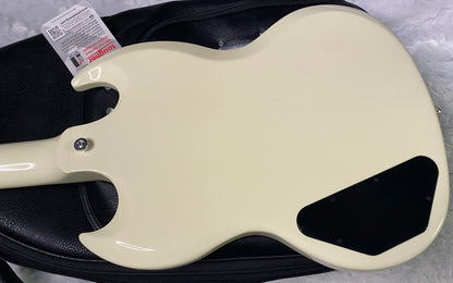 NEW ! Gibson SG Standard - Classic White Finish - Original Gibson Leather Gig Bag - Authorized Dealer - Only 6lbs - G06827