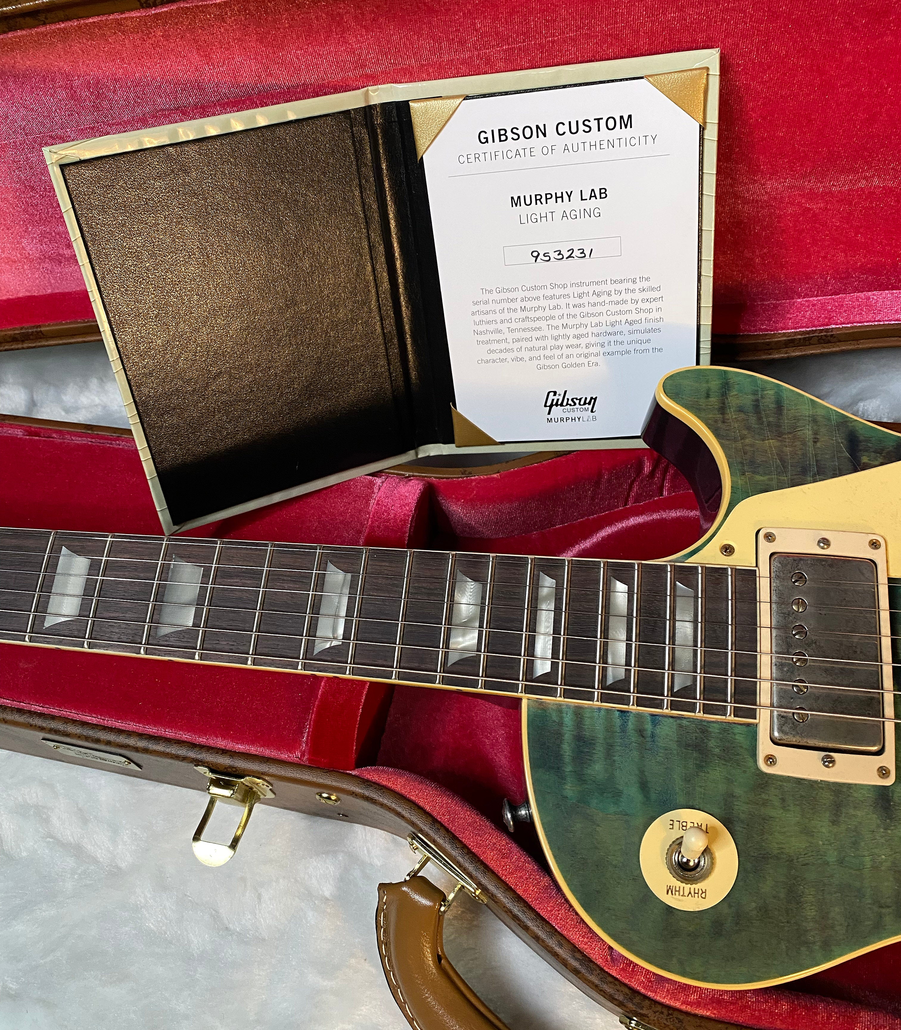 NEW! Gibson Custom 1959 Les Paul Standard Reissue Electric Guitar - Ocean Magenta, Light Aged - Greatest Hits II - Authorized Dealer - 8.3lbs - G06063