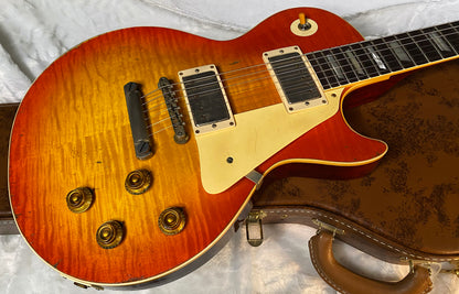 NEW! Gibson Custom 1960 Les Paul Standard Reissue Electric Guitar - Tangerine Burst, Murphy Lab Heavy Aged - Only 8.2lbs - Beautiful Flame Top - Authorized Dealer - G06061