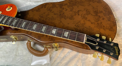 NEW! Gibson Custom 1960 Les Paul Standard Reissue Electric Guitar - Tangerine Burst, Murphy Lab Heavy Aged - Only 8.2lbs - Beautiful Flame Top - Authorized Dealer - G06061