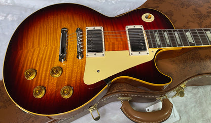 NEW ! Gibson Custom Shop 1959 Les Paul - Tri Burst Gloss Finish - Authorized Dealer - Hand Picked Curly Maple Flame Top - MONSTER TOP - 8.4 lbs - G06820