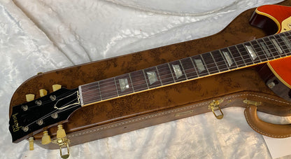 NEW! Gibson Custom 1960 Les Paul Standard Reissue Electric Guitar - Tangerine Burst, Murphy Lab Heavy Aged - Only 8.2lbs - Beautiful Flame Top - Authorized Dealer - G06061