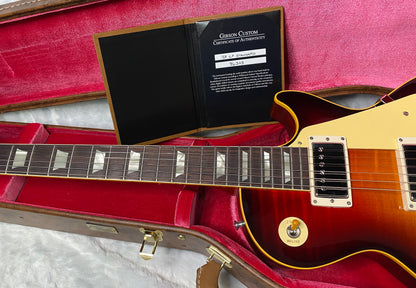 NEW ! Gibson Custom Shop 1959 Les Paul - Tri Burst Gloss Finish - Authorized Dealer - Hand Picked Curly Maple Flame Top - MONSTER TOP - 8.4 lbs - G06820