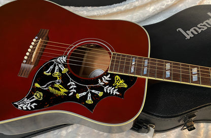 NEW ! 2025 Gibson Acoustic Hummingbird Standard Acoustic-Electric Guitar - Wine Red - 4.65lbs - G04719