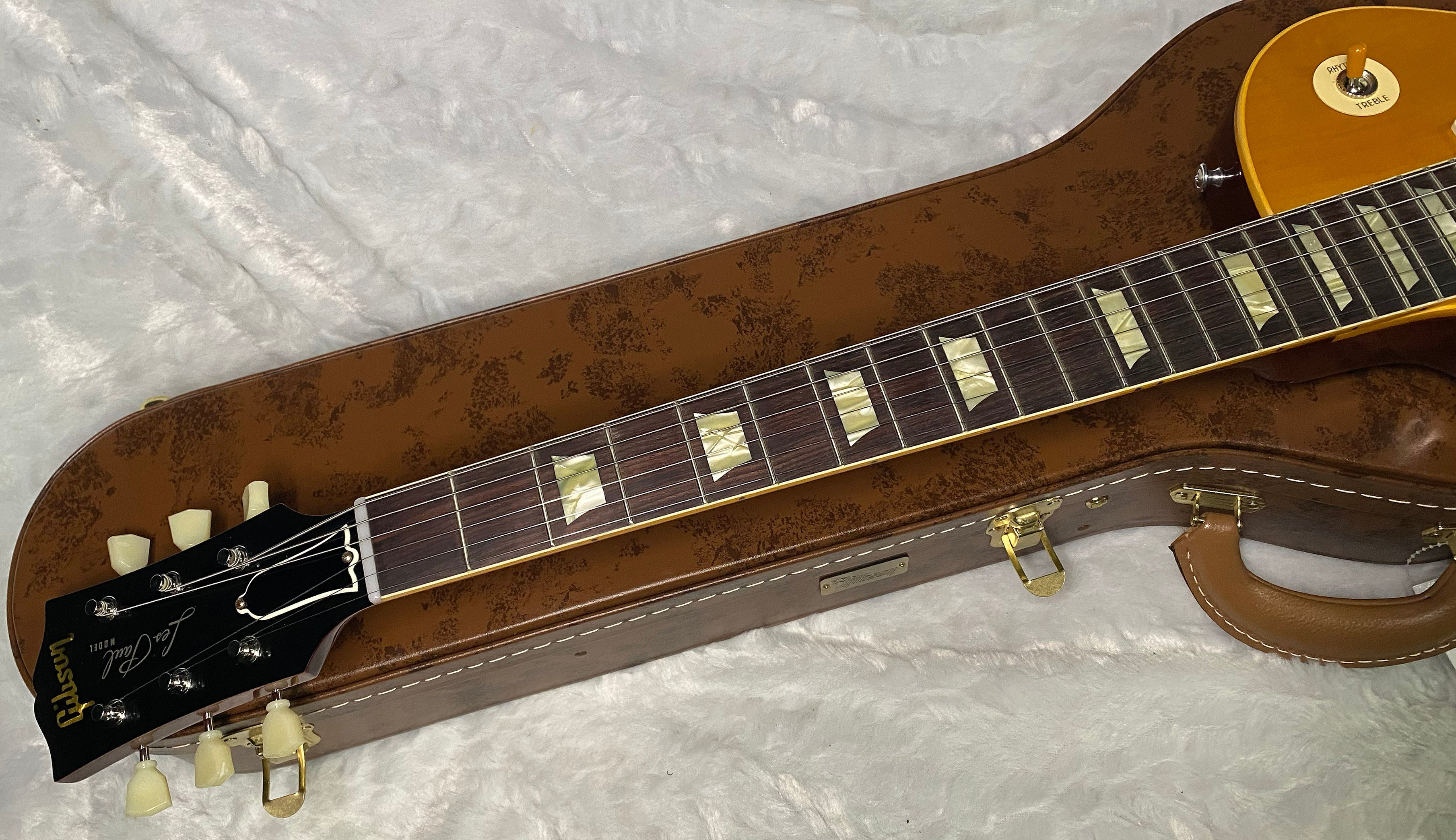 NEW ! Gibson Custom Shop '58 Les Paul Standard 1958 - Lemon Burst VOS - Subtle Flame! - Left Handed - Authorized Dealer -8.6lbs - G06833