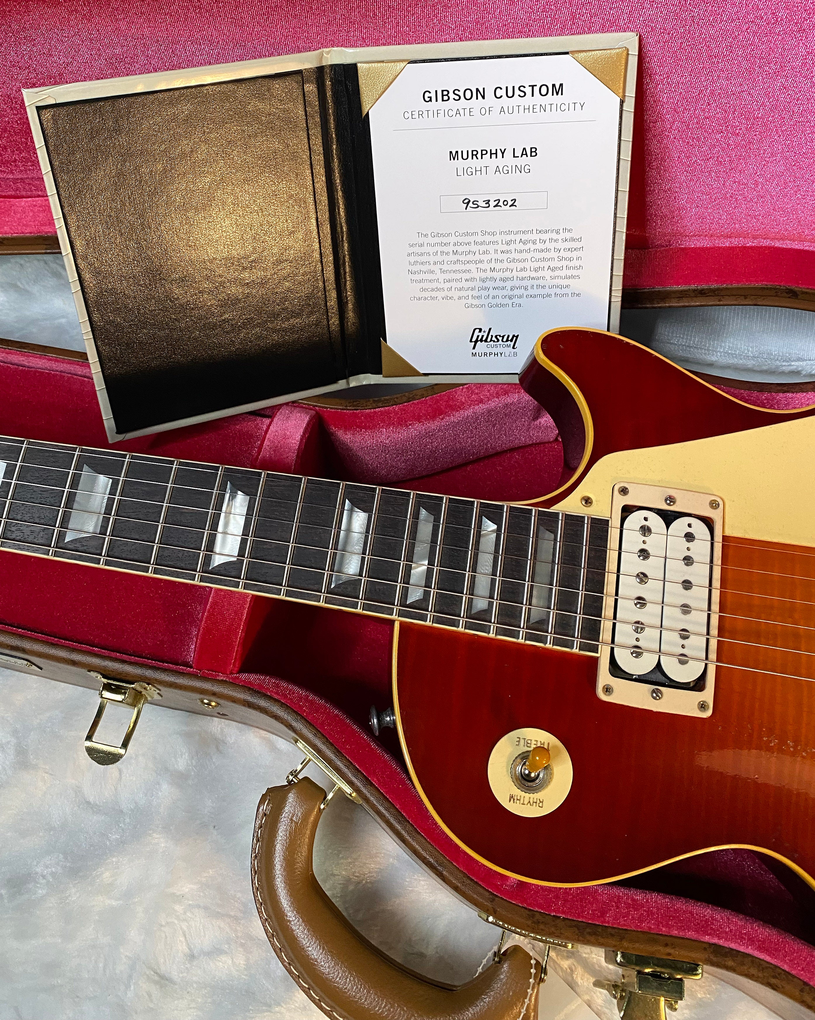 NEW! Gibson Custom 1959 Les Paul Standard Resissue Electric Guitar - Beauty of the Burst #78, Light Aged - Authorized Dealer - 8.4lbs - G06062
