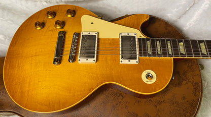 NEW ! Gibson Custom Shop '58 Les Paul Standard 1958 - Lemon Burst VOS - Subtle Flame! - Left Handed - Authorized Dealer -8.6lbs - G06833