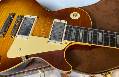 NEW ! Gibson Custom Shop 1959 Les Paul - Iced Tea - Authorized Dealer - Hand Picked KILLER Flame Top - MONSTER TOP VOS - 8.9 lbs - G06060