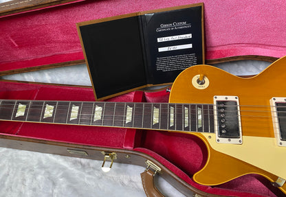 NEW ! Gibson Custom Shop '58 Les Paul Standard 1958 - Lemon Burst VOS - Subtle Flame! - Left Handed - Authorized Dealer -8.6lbs - G06833