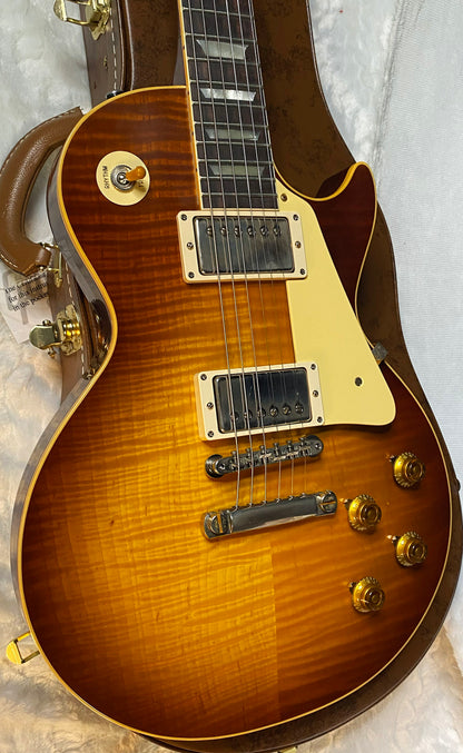 NEW ! Gibson Custom Shop 1959 Les Paul - Iced Tea - Authorized Dealer - Hand Picked KILLER Flame Top - MONSTER TOP VOS - 8.9 lbs - G06060
