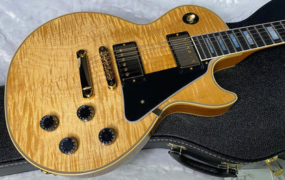 NEW! Gibson Dealer Select Custom Shop Les Paul Custom - Wild AAA Figured Flame Top - Antique Natural - Authorized Dealer - 8.7 lbs - G06799