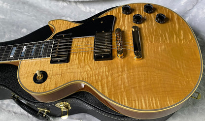 NEW! Gibson Dealer Select Custom Shop Les Paul Custom - Wild AAA Figured Flame Top - Antique Natural - Authorized Dealer - 8.7 lbs - G06799