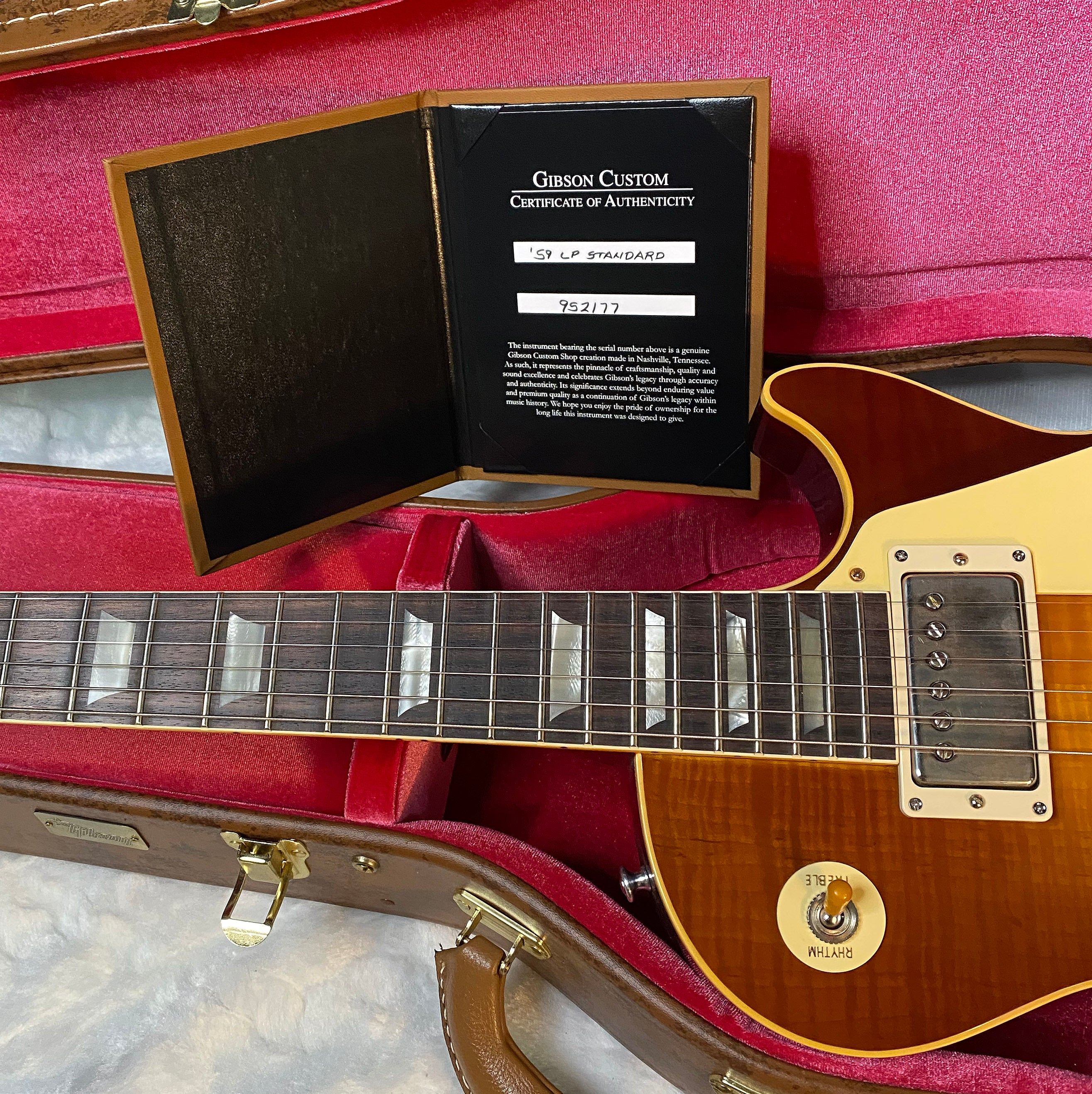 NEW ! Gibson Custom Shop 1959 Les Paul - Iced Tea - Authorized Dealer - Hand Picked KILLER Flame Top - MONSTER TOP VOS - 8.9 lbs - G06060