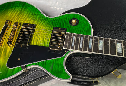 NEW! Gibson Dealer Select Custom Shop Les Paul Custom AAA Figured Top - Iguana Burst - Authorized Dealer - WOW! 9lbs - G06815