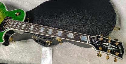 NEW! Gibson Dealer Select Custom Shop Les Paul Custom AAA Figured Top - Iguana Burst - Authorized Dealer - WOW! 9lbs - G06815