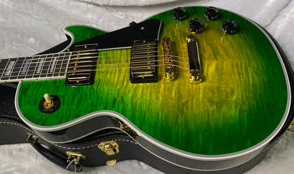 NEW! Gibson Dealer Select Custom Shop Les Paul Custom AAA Figured Top - Iguana Burst - Authorized Dealer - WOW! 9lbs - G06815