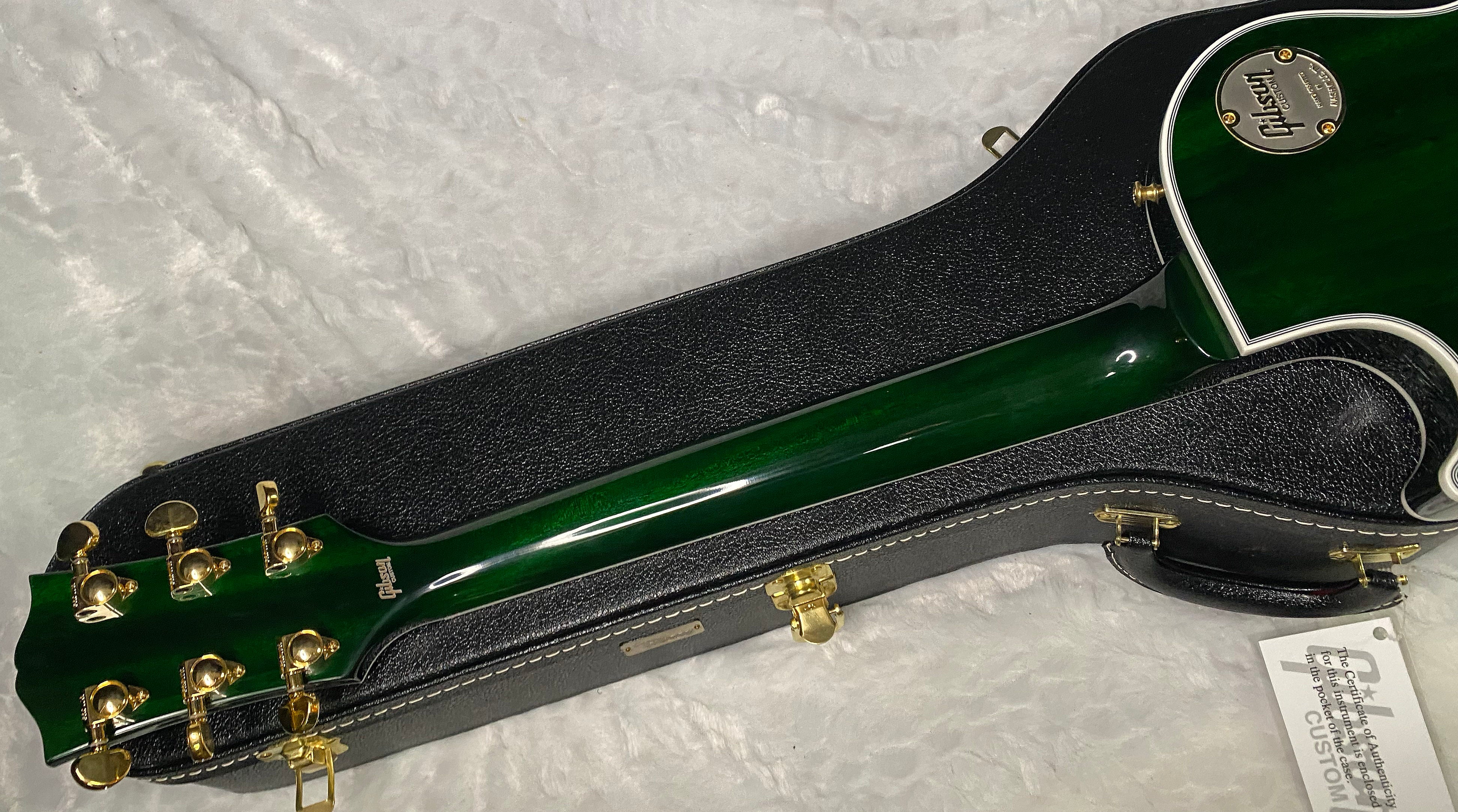 NEW! Gibson Dealer Select Custom Shop Les Paul Custom AAA Figured Top - Iguana Burst - Authorized Dealer - WOW! 9lbs - G06815