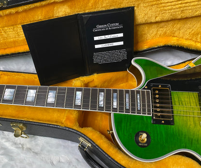 NEW! Gibson Dealer Select Custom Shop Les Paul Custom AAA Figured Top - Iguana Burst - Authorized Dealer - WOW! 9lbs - G06815