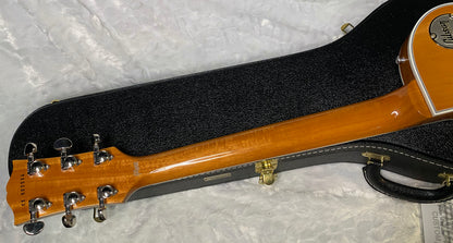 NEW! Gibson Dealer Select Custom Shop Les Paul Custom AAA Figured Flame Top - Transparent Black / Natural Back - Authorized Dealer - Curly Monster Flame! WOW! 8.9 lbs - G06798