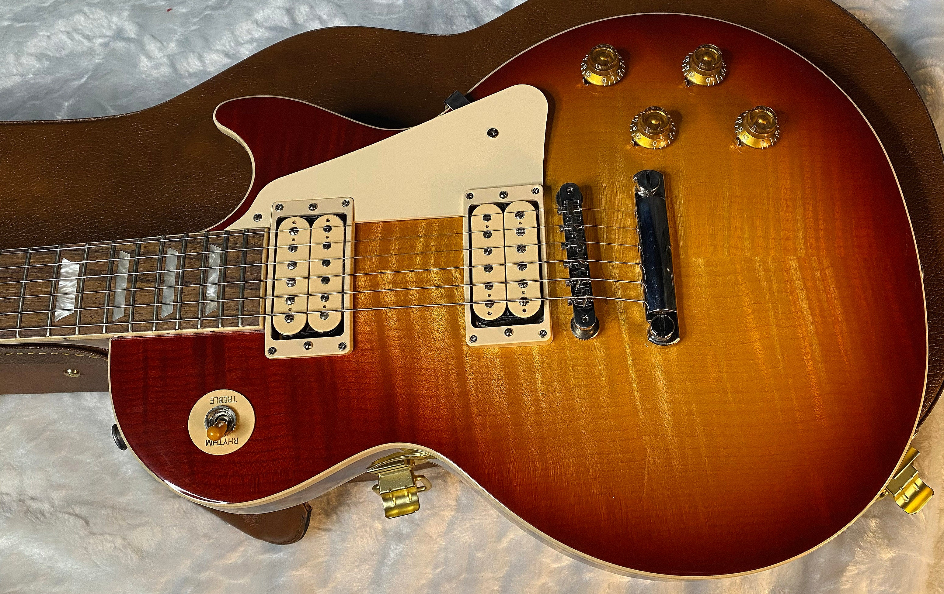 NEW ! Gibson Les Paul Standard '50s Double Trouble Electric Guitar - Amazing Flame! Vintage Bourbon Burst - Authorized Dealer - 8.6lbs - G06142