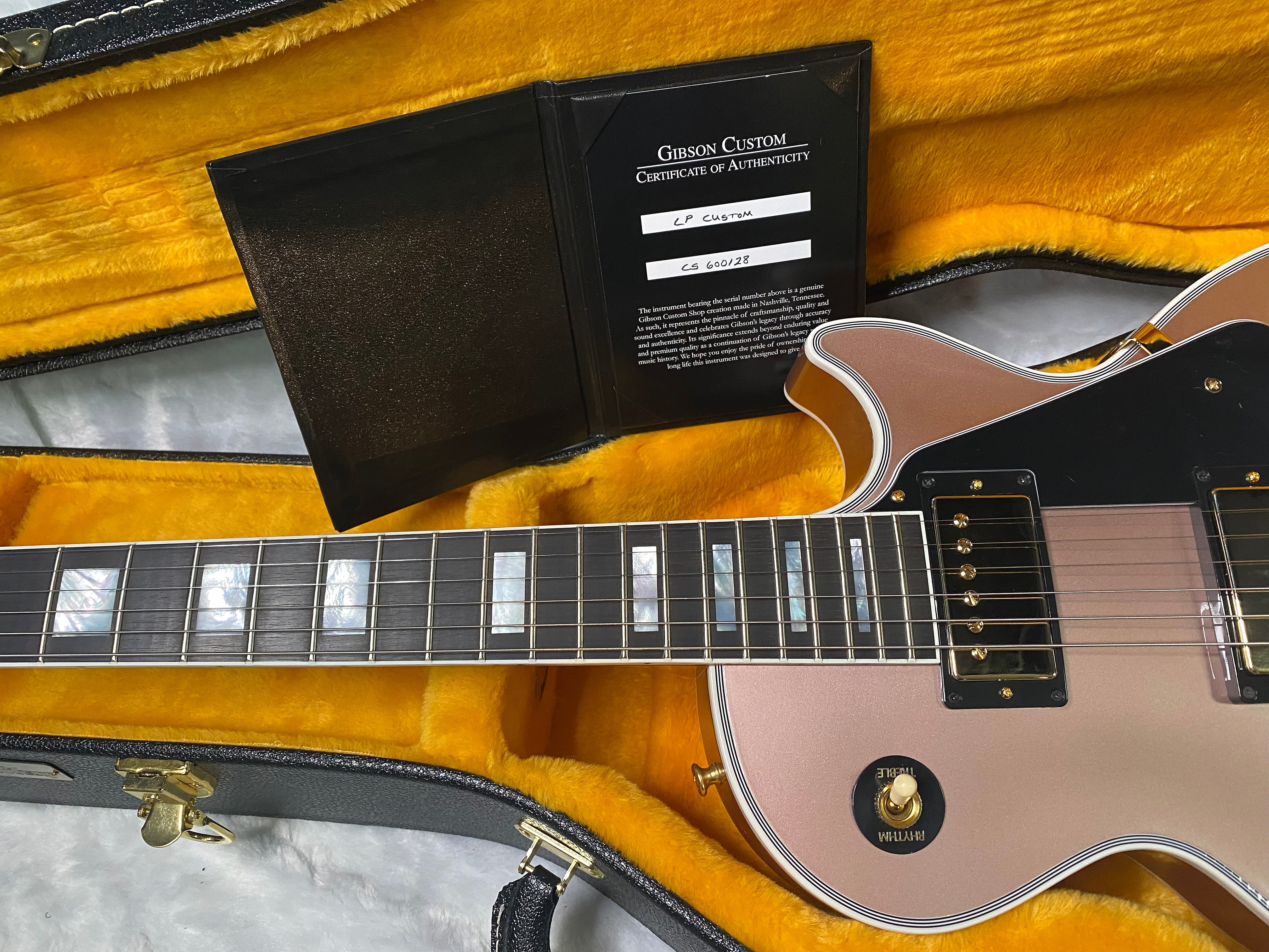 NEW! Gibson Dealer Select Custom Shop Les Paul Custom - Rose Gold - Authorized Dealer - Only 9.5 lbs - G06808
