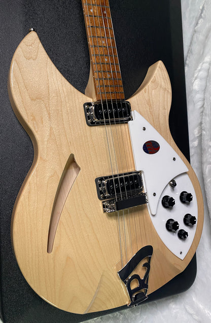 NEW! Rickenbacker 330 Maple Glo MG - Semi Hollow Electric Guitar - Authorized Dealer - 7.4 lbs - G06835