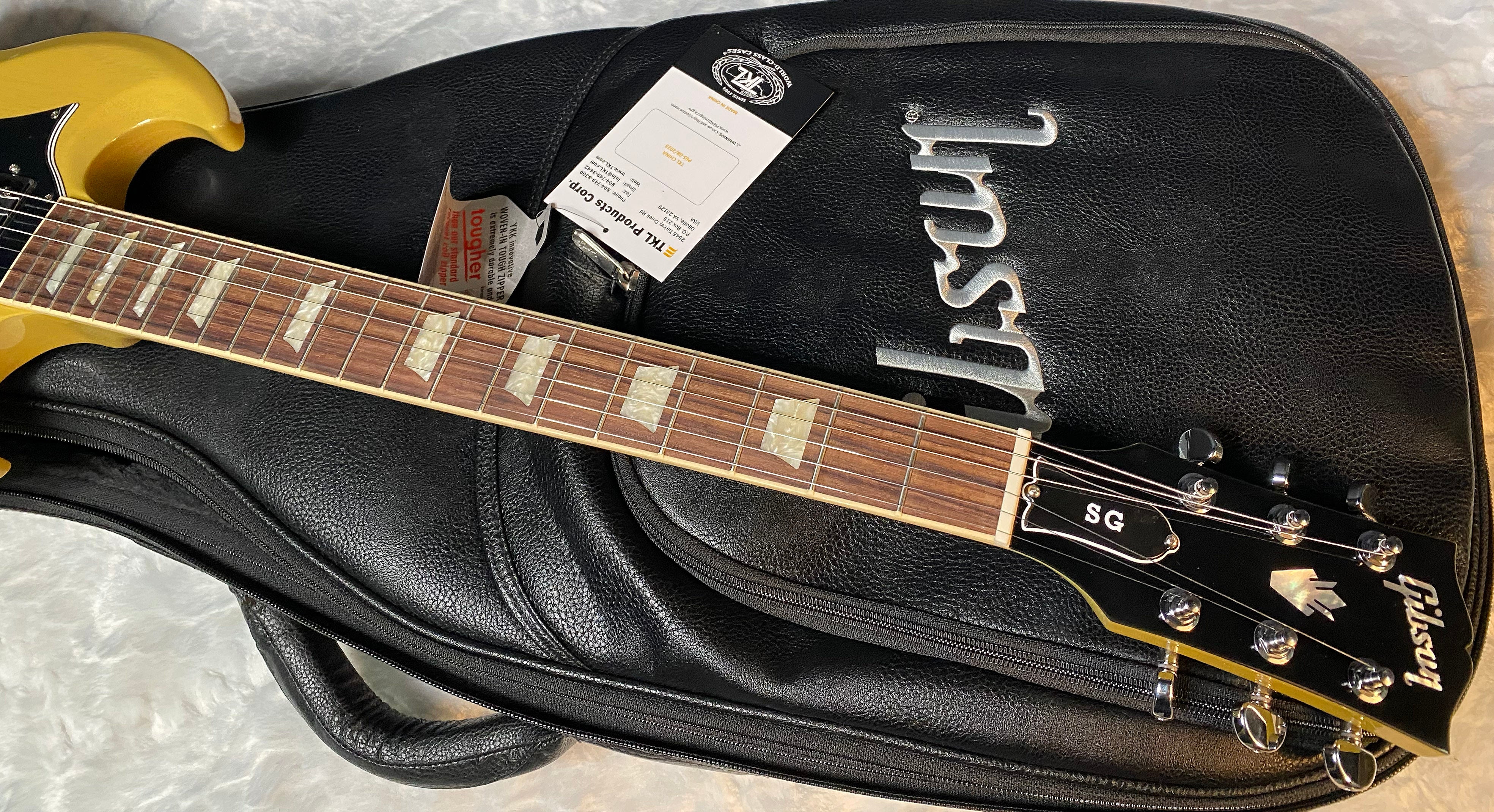 NEW ! Gibson SG Standard TV Yellow Finish - Original Gibson Leather Gig Bag - Authorized Dealer - Only 6.45 lbs - G06087