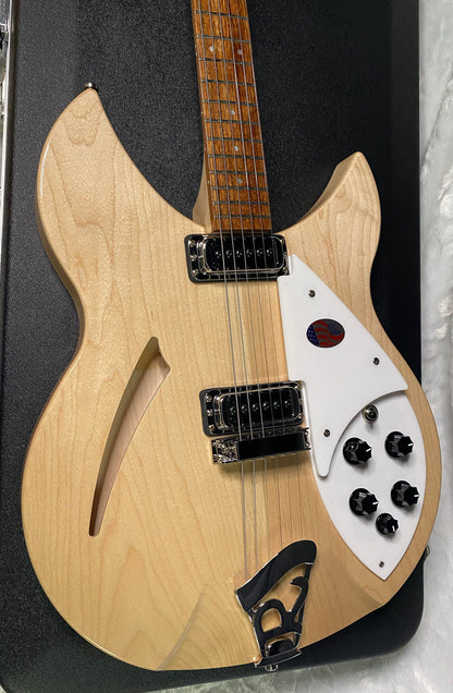 NEW! Rickenbacker 330 Maple Glo MG - Semi Hollow Electric Guitar - Authorized Dealer - 7.4 lbs - G06835