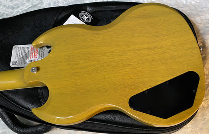 NEW ! Gibson SG Standard TV Yellow Finish - Original Gibson Leather Gig Bag - Authorized Dealer - Only 6.45 lbs - G06087