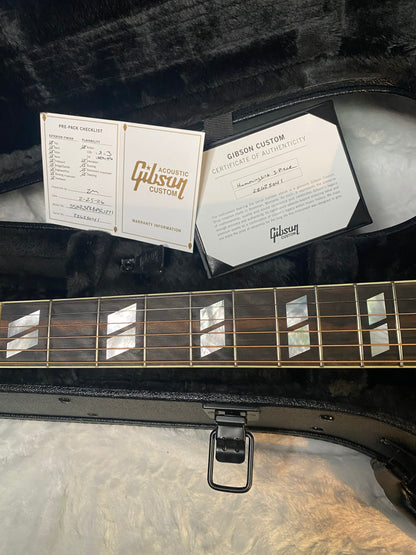 NEW! Gibson Custom Shop Hummingbird Rosewood 3-Piece Back Acoustic-Electric Guitar - Rosewood Burst - 5.1 lbs - Authorized Dealer! G06881