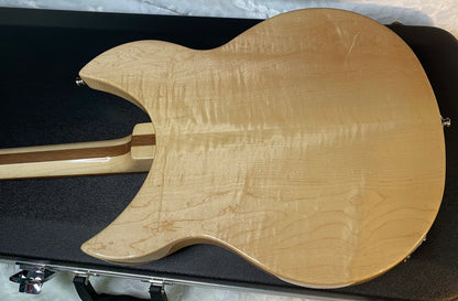 NEW! Rickenbacker 330 Maple Glo MG - Semi Hollow Electric Guitar - Flamed Maple Back! - Authorized Dealer - 7.5 lbs - G06834