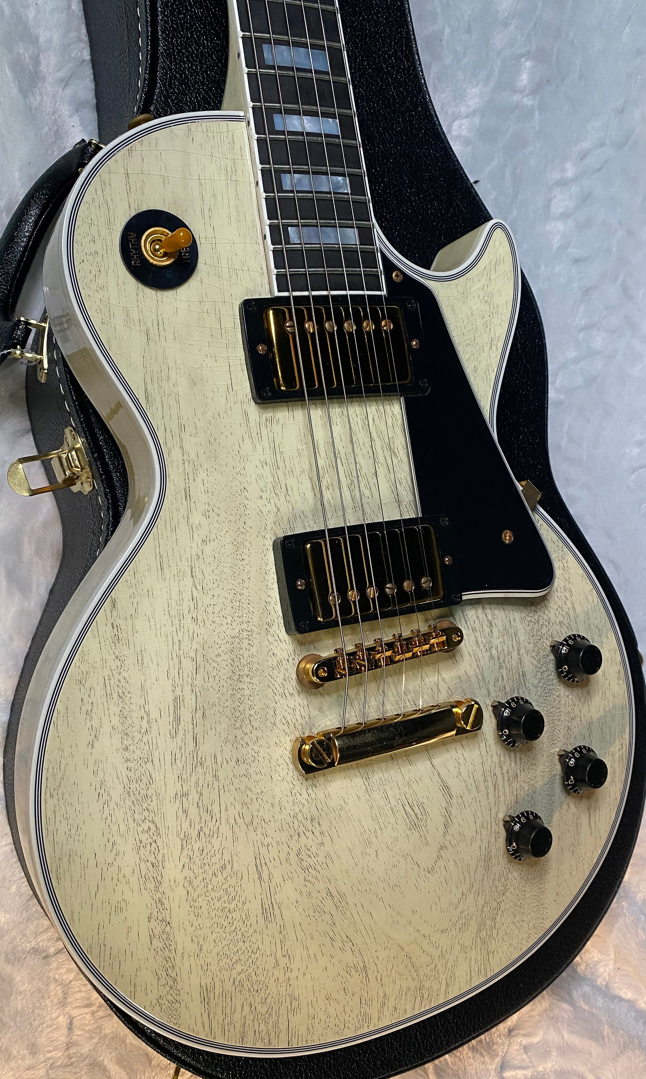 NEW! Gibson Les Paul Custom 1957 Reissue Murphy Lab Ultra Light Aged - Custom Ordered in TV White - Custom Shop - 8.9 lbs - Authorized Dealer - G06811