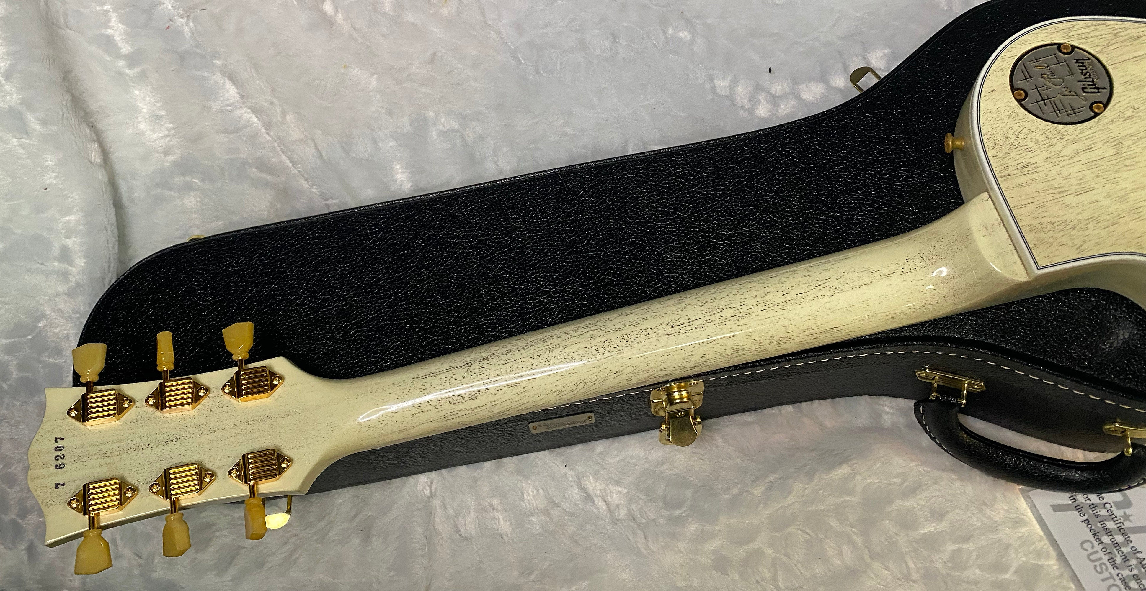 NEW! Gibson Les Paul Custom 1957 Reissue Murphy Lab Ultra Light Aged - Custom Ordered in TV White - Custom Shop - 8.9 lbs - Authorized Dealer - G06811