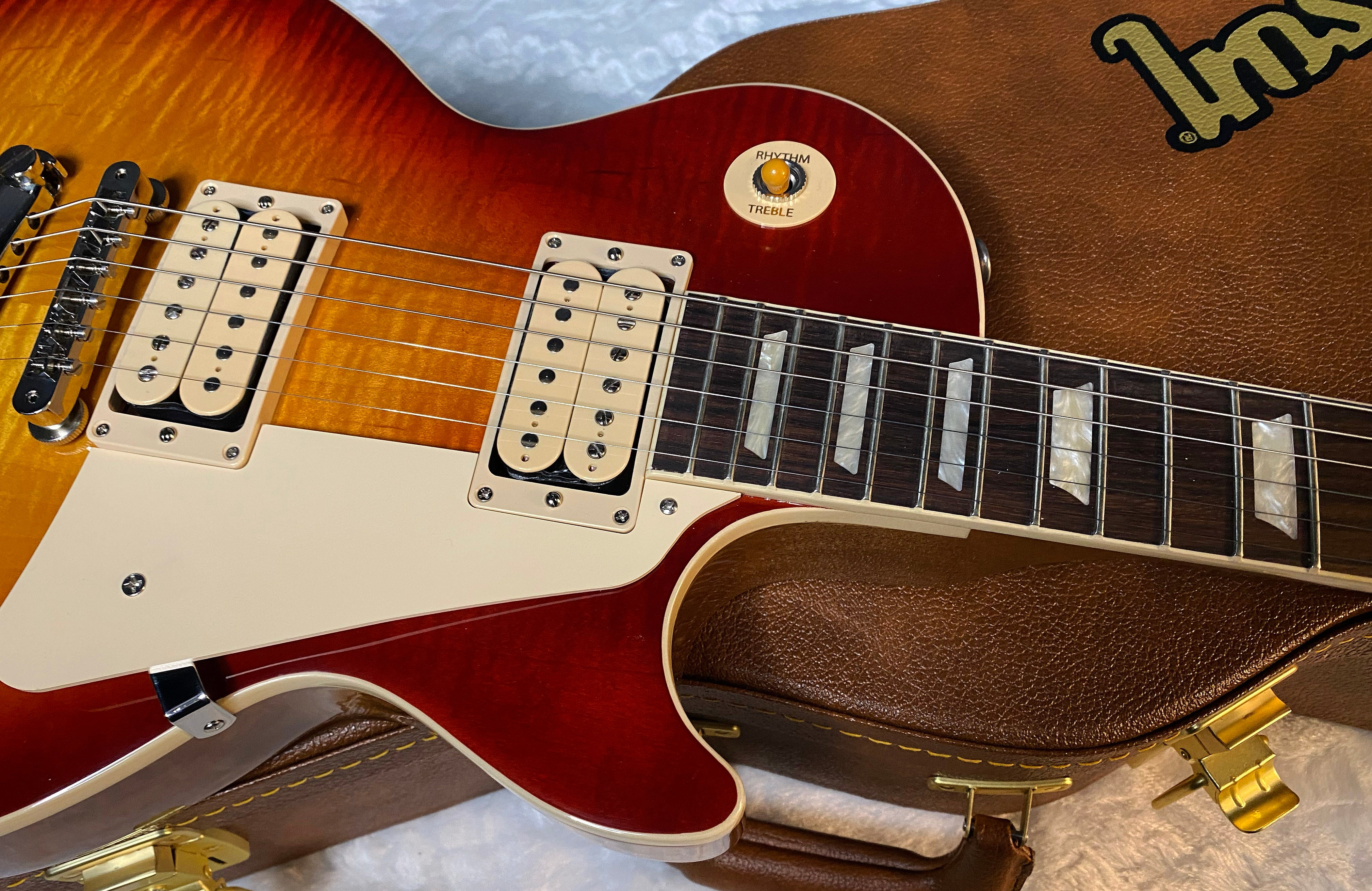 NEW ! Gibson Les Paul Standard &#39;50s Double Trouble Electric Guitar - Curly Flame! Vintage Bourbon Burst - Authorized Dealer - 8.7lbs - G06141