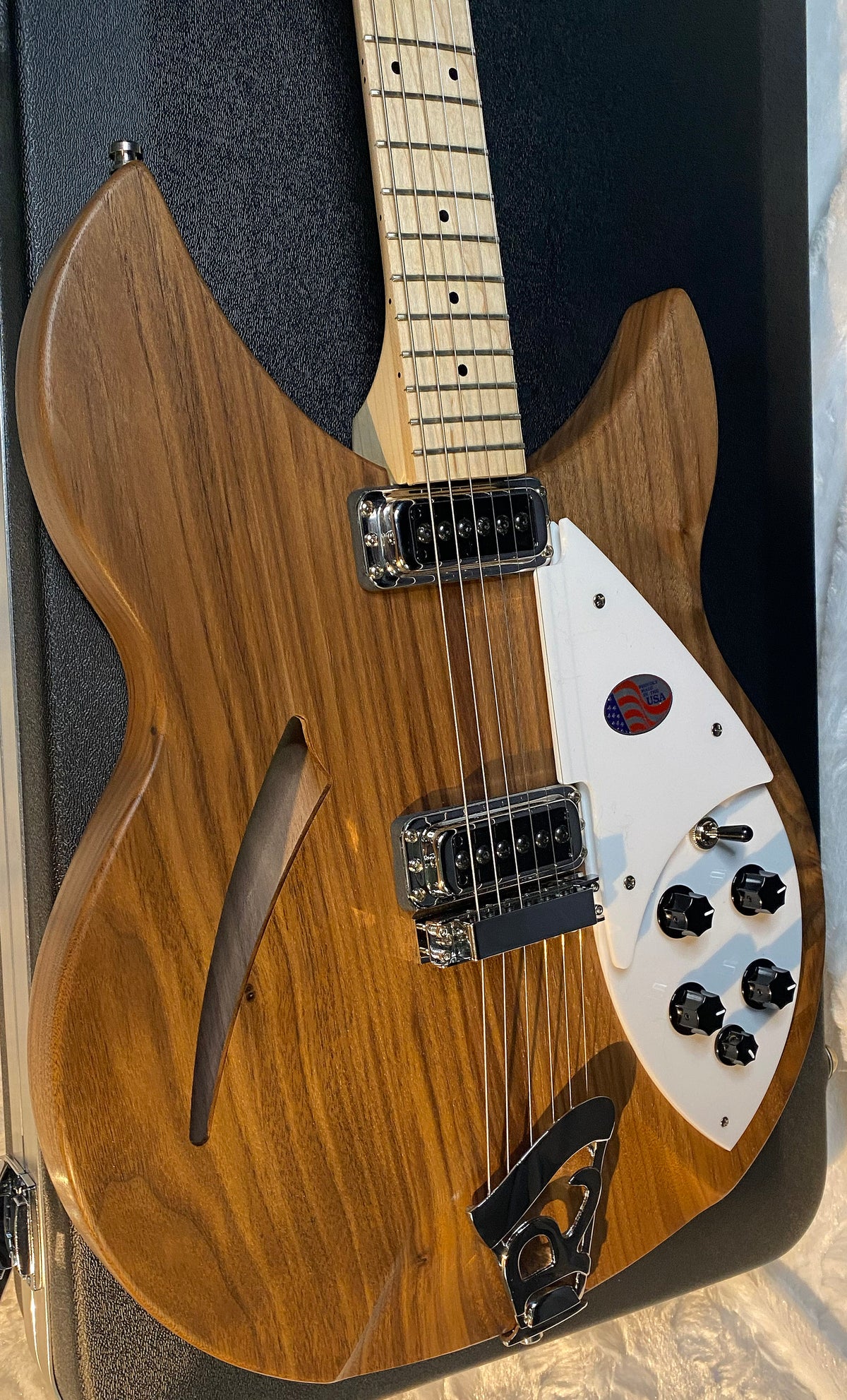 NEW! Rickenbacker 330W Walnut - Semi Hollow Electric Guitar - Authorized Dealer - 6.6 lbs - G06823