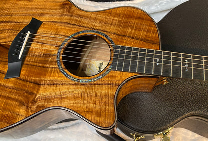 NEW! Taylor Custom 724ce Acoustic-Electric Guitar - Natural Gloss - AAAAA Hand Picked Koa - WOW! Authorized Dealer - G06840